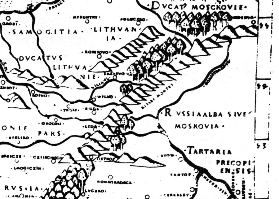 Фрагмент старинной карты якобы 1507 года.