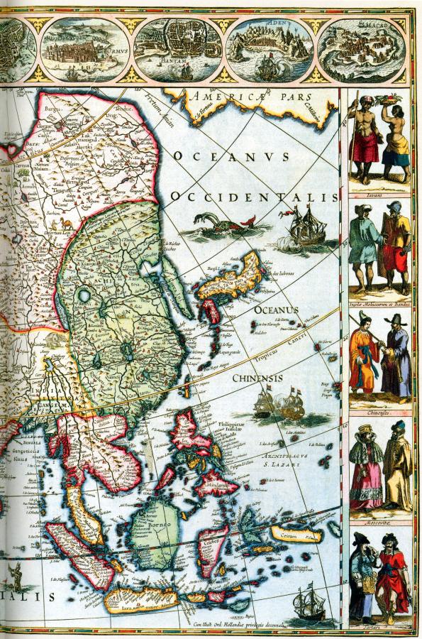 Великая Китайская Стена на карте якобы 1617 года